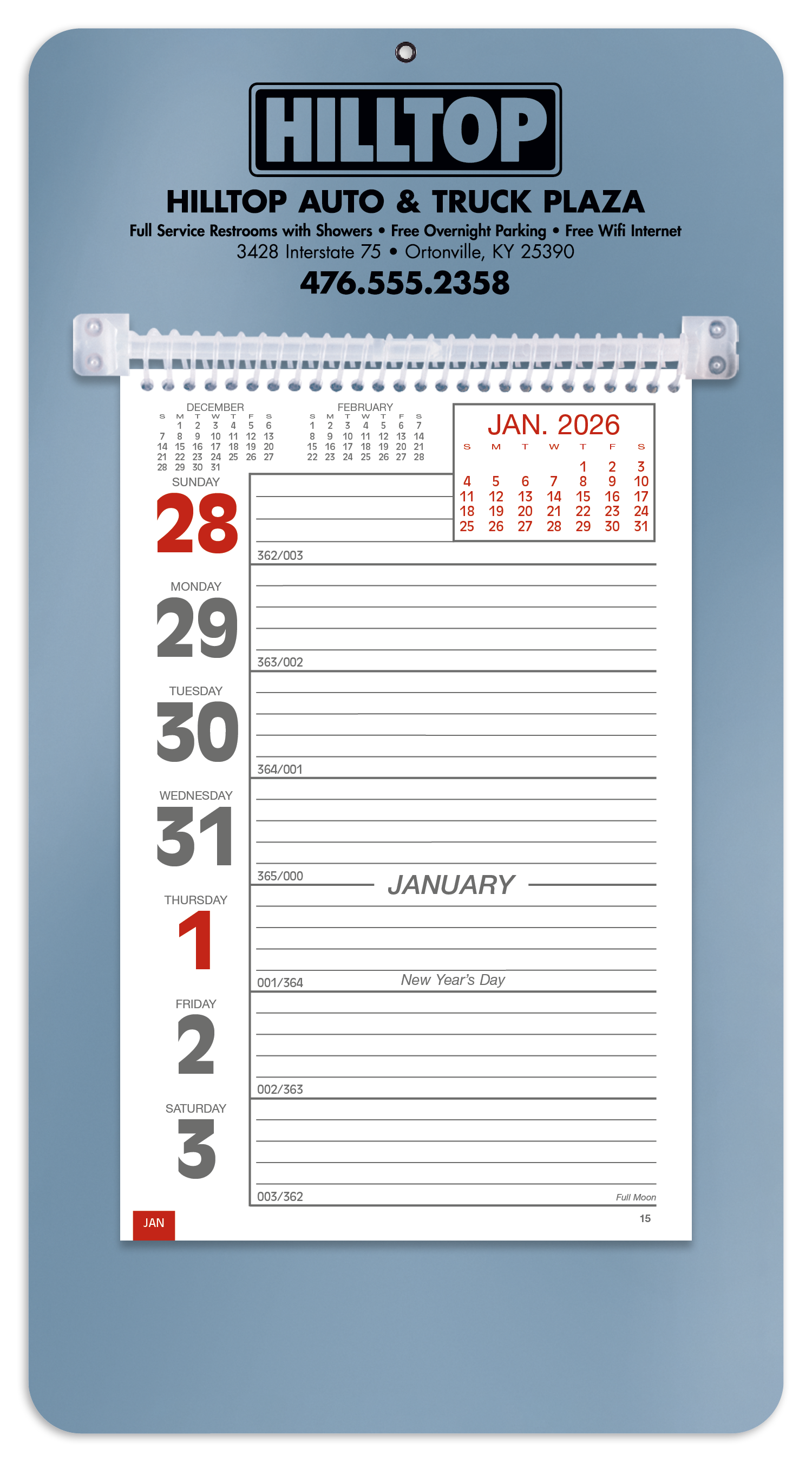Triumph® Calendars Weekly Memo Calendar 65