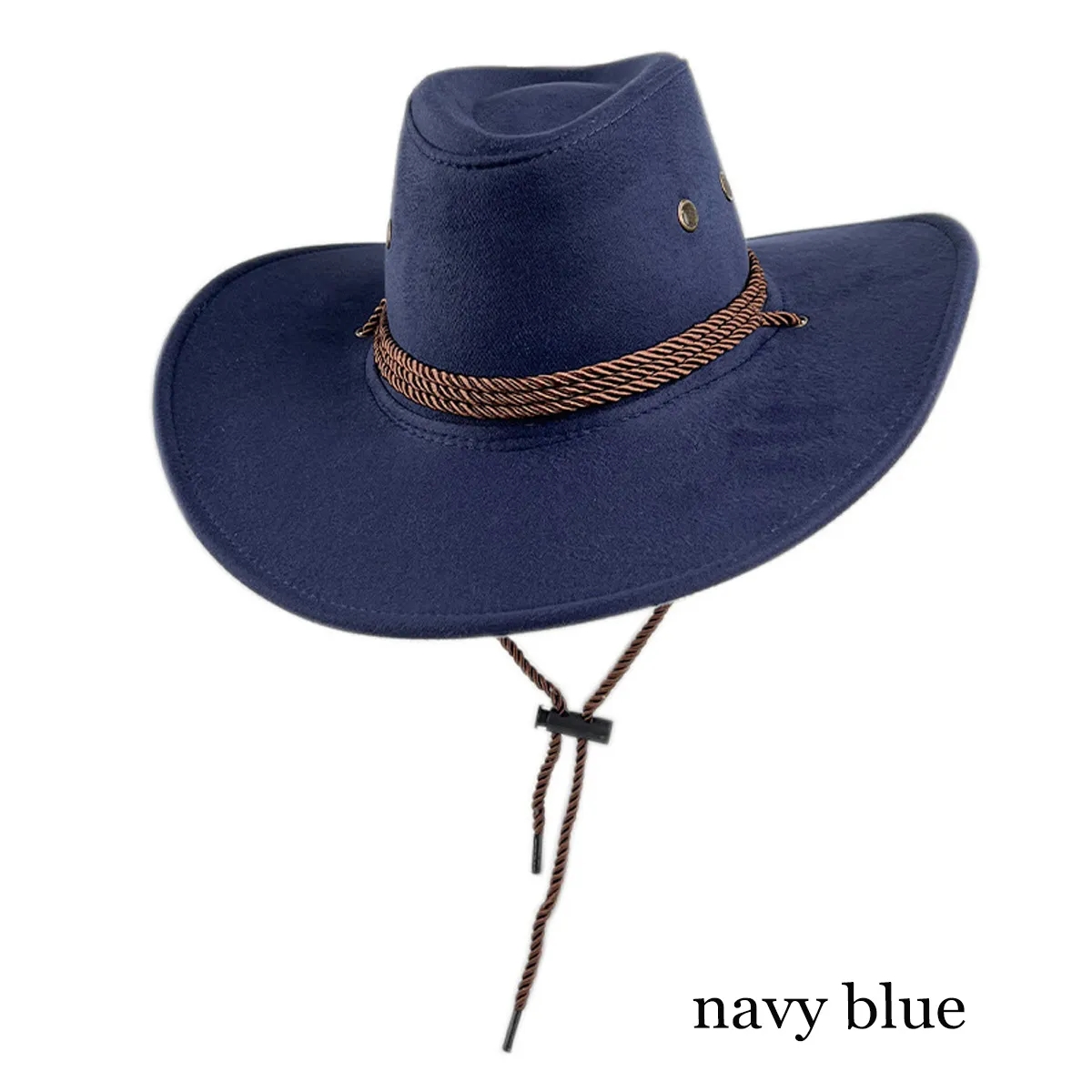 Fashion National Retro Drawstring Jazz Western cowboy hat 8