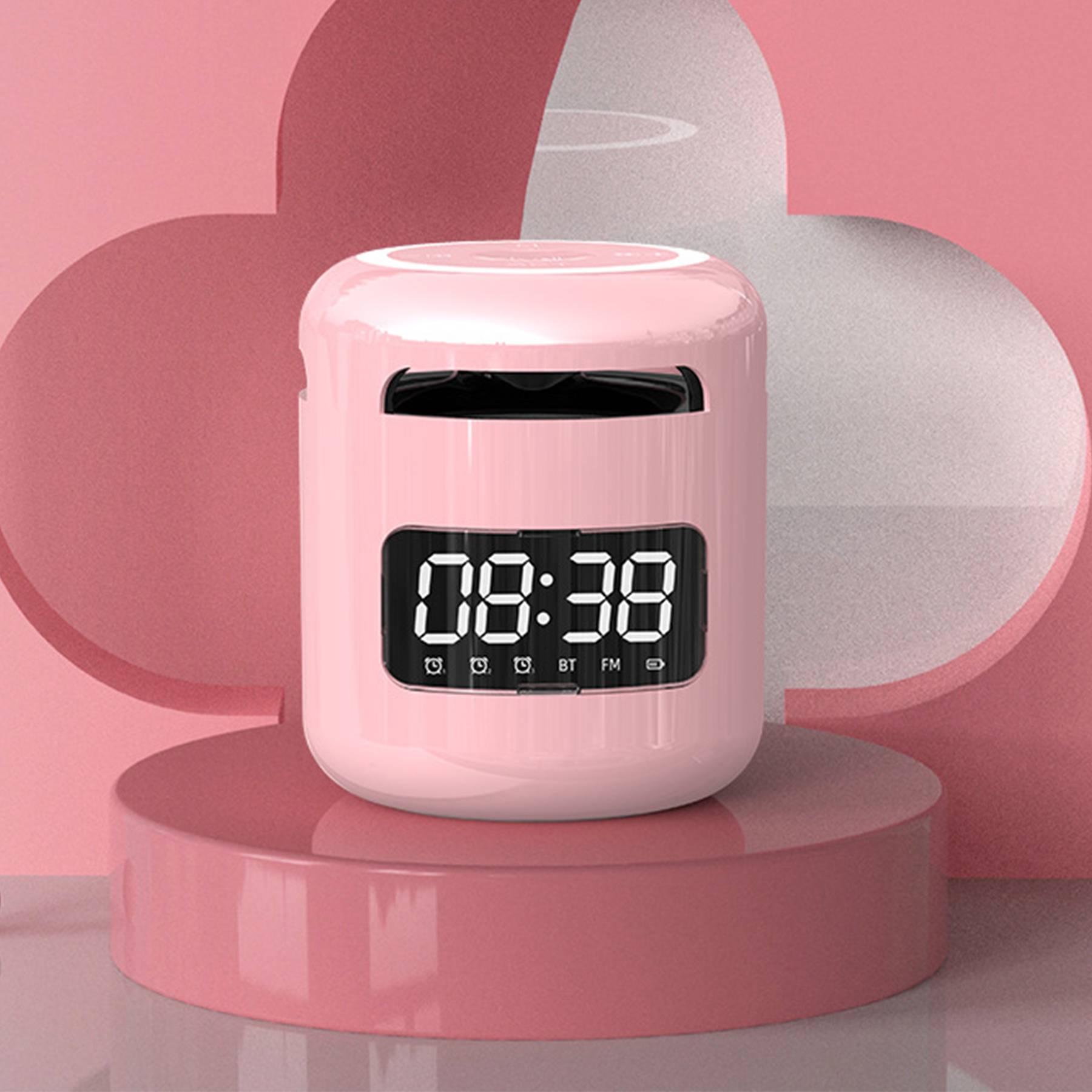 Wireless Intelligent Bluetooth Speaker With Clock 2