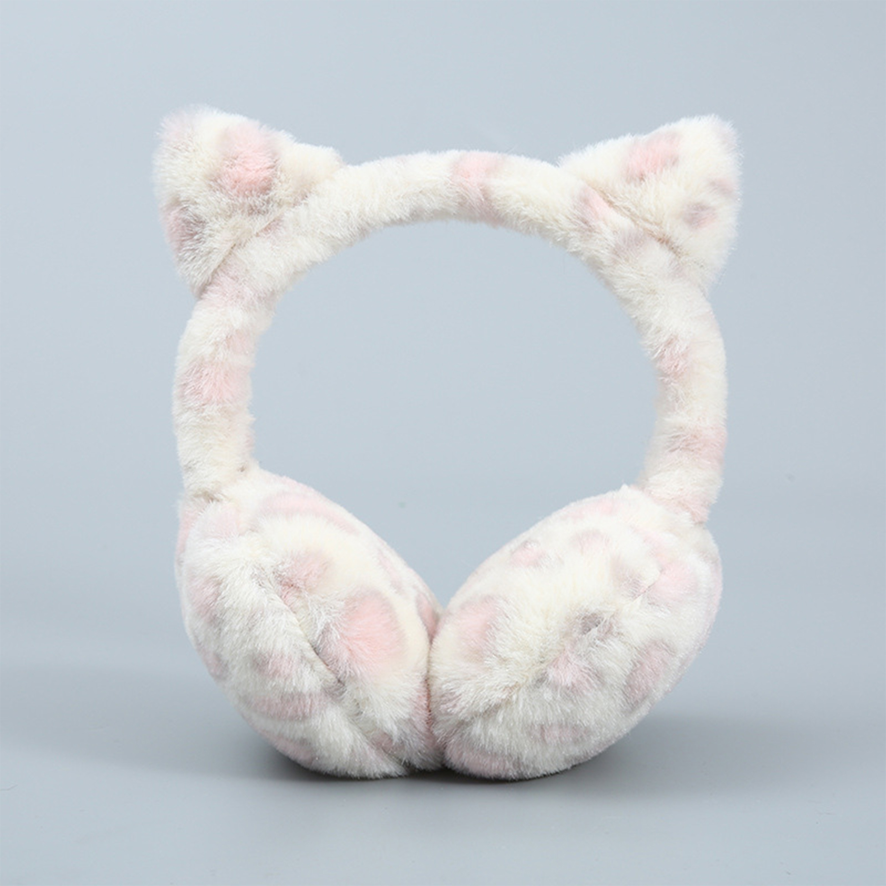 Winter Ear Warmer Cat Leopard Print Earmuff 3