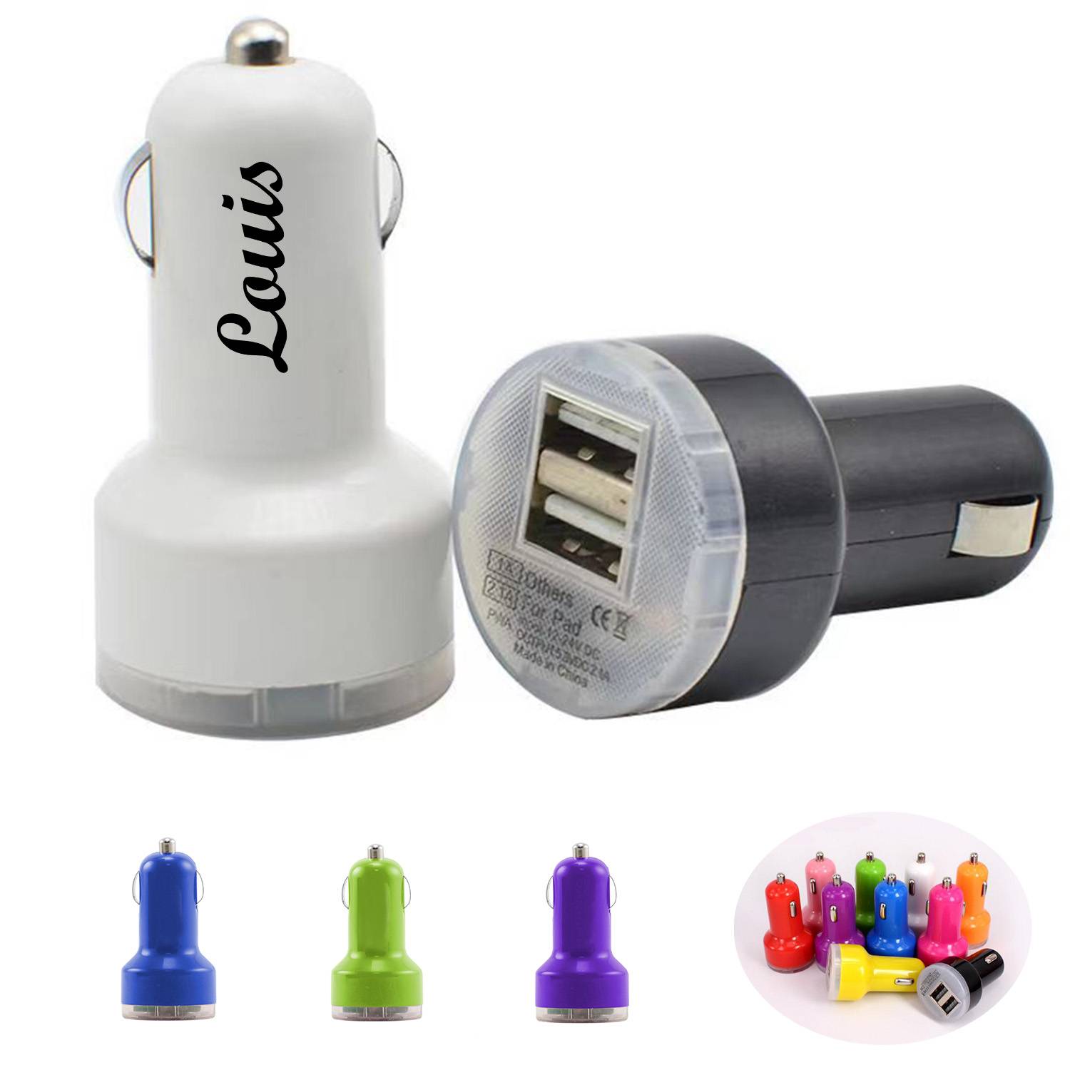Dual USB Car Charger & Adapter 5