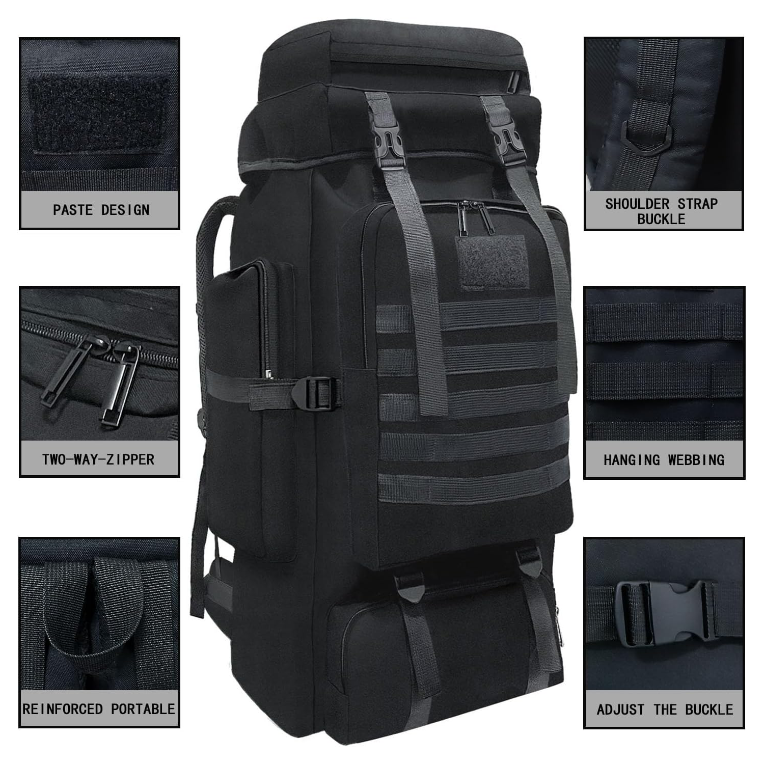 80L Large Capacity Travel Backpack 2