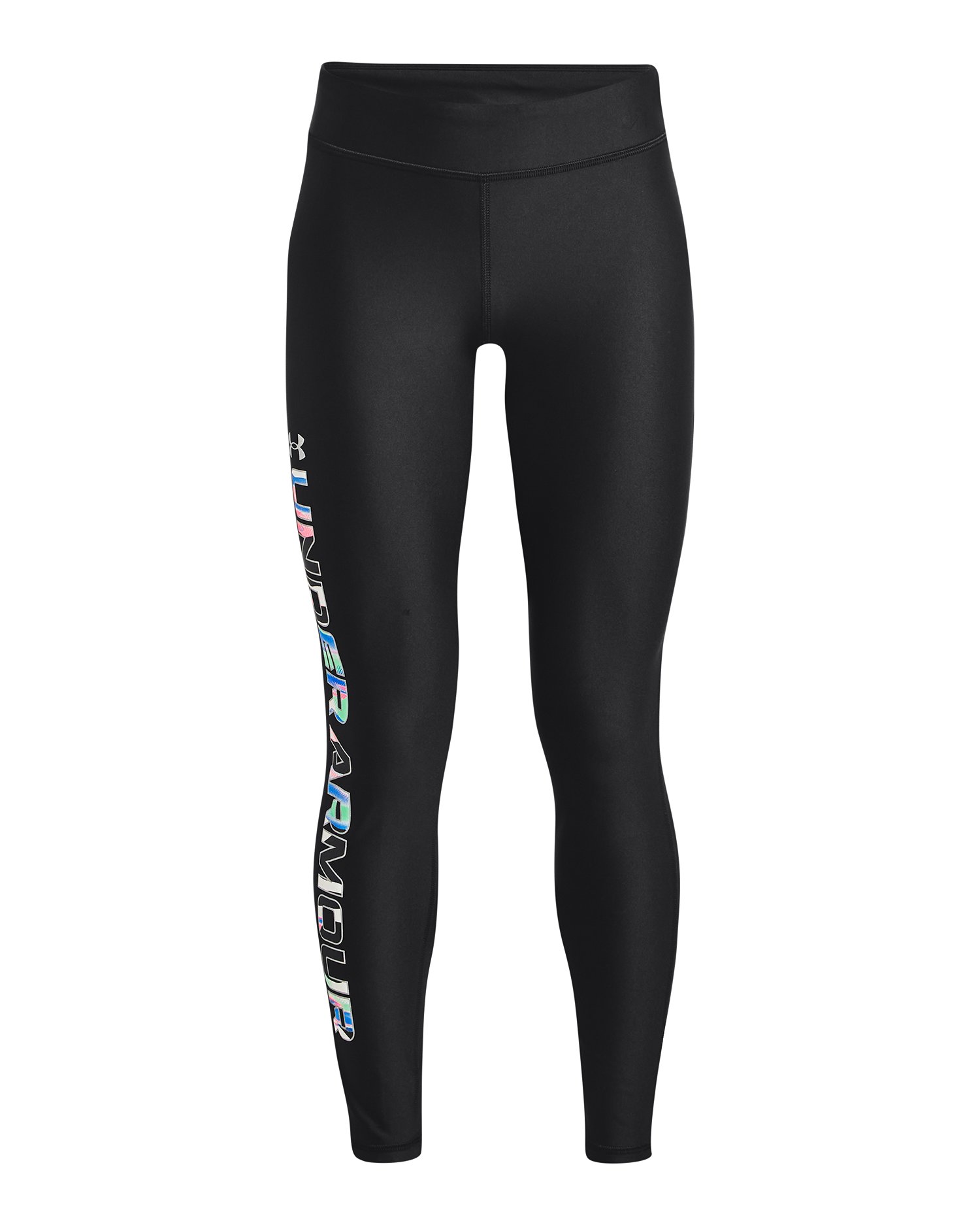 Girls' HeatGear Print Branded Leggings 4