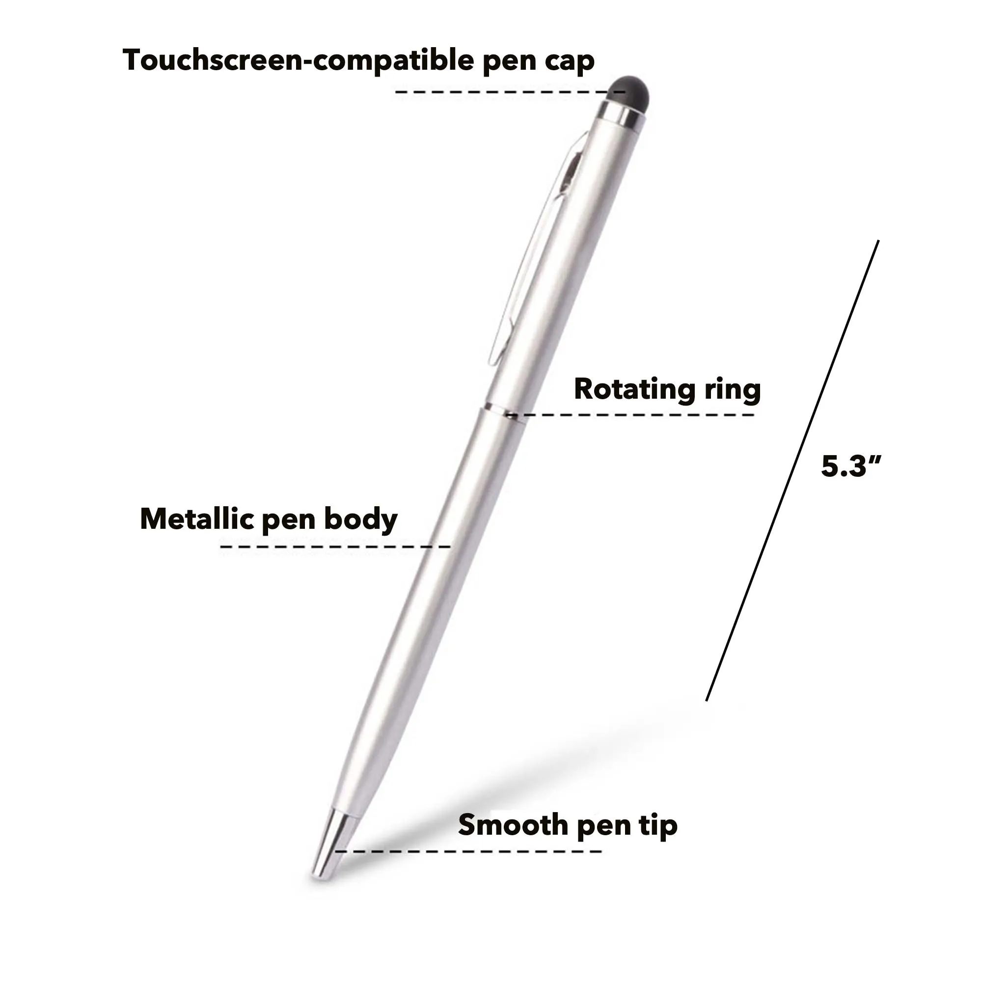 MOQ50 Ballpoint Pen with Stylus Tip 3