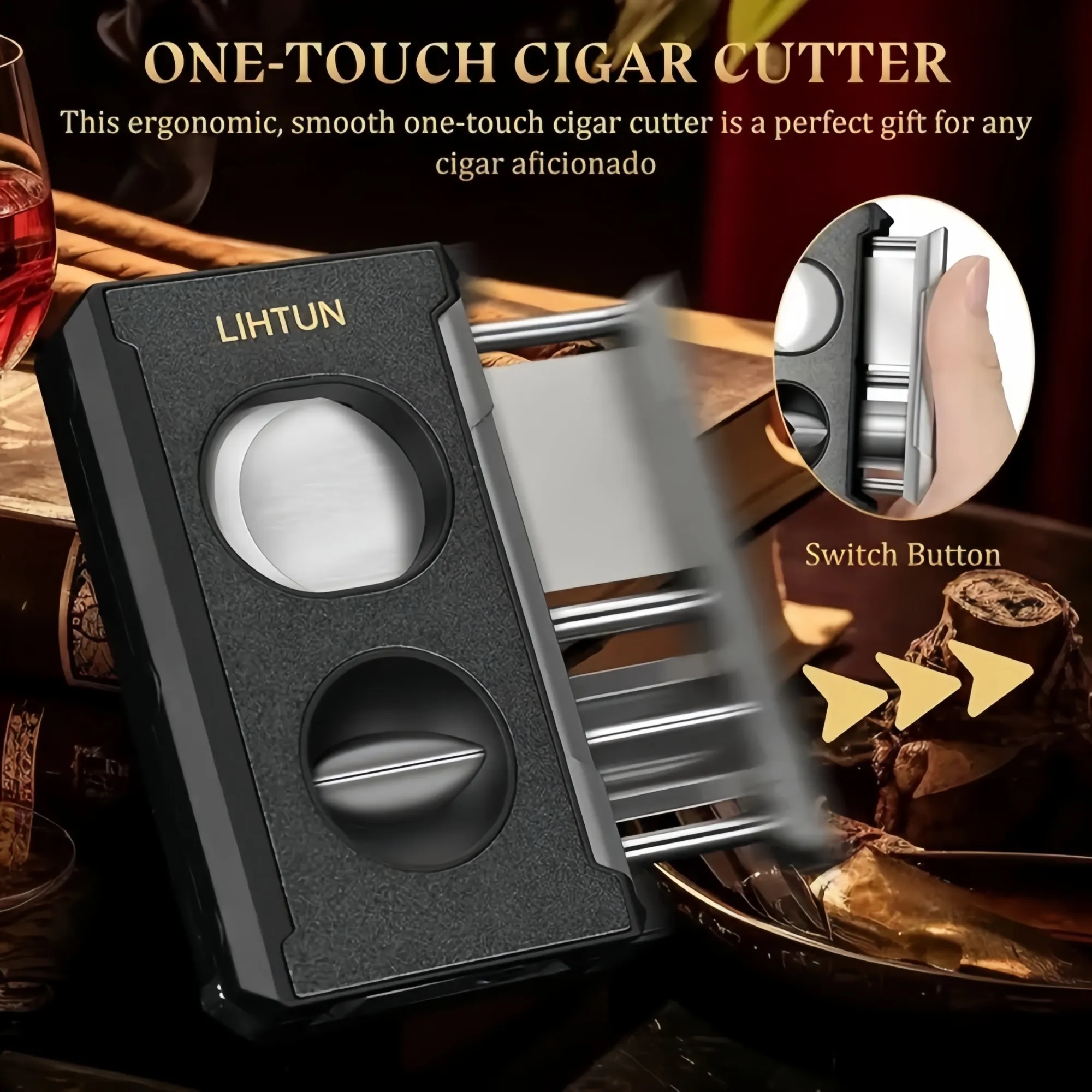 Cigar Cutter Guillotine 4 in 1 6