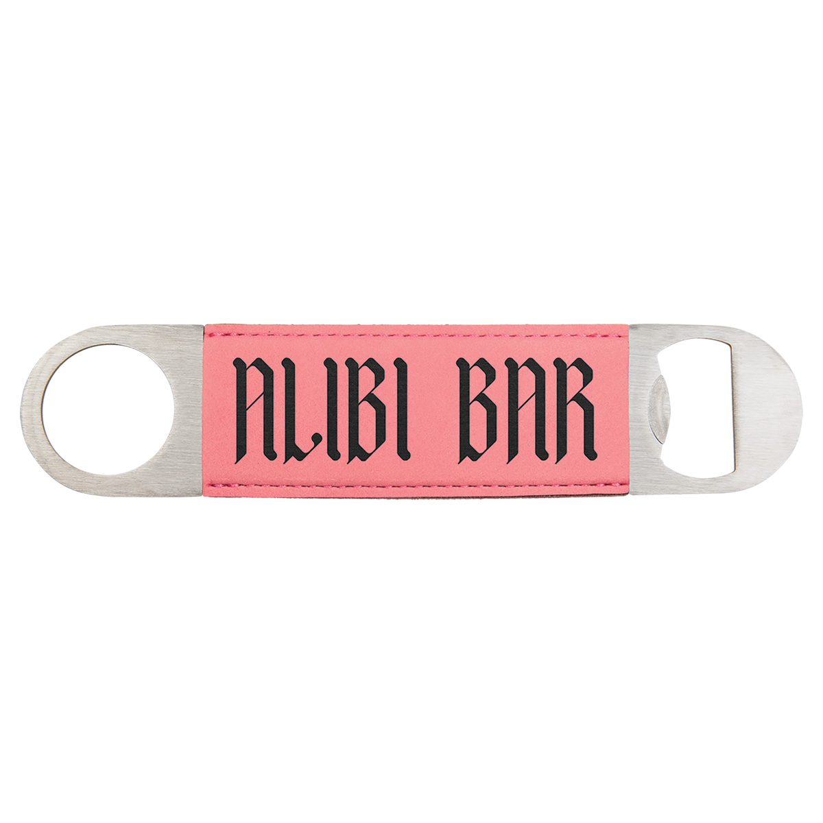 Pink Leatherette Bottle Opener