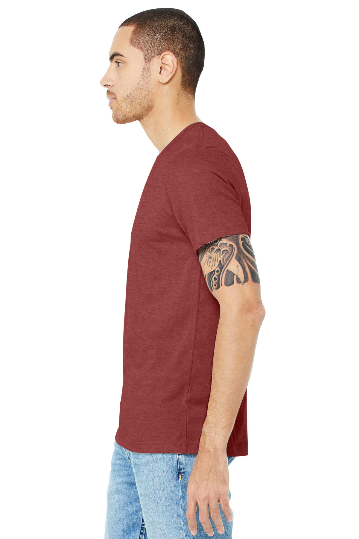 BELLA+CANVAS Unisex Heather CVC Short Sleeve Tee. BC3001CVC 308