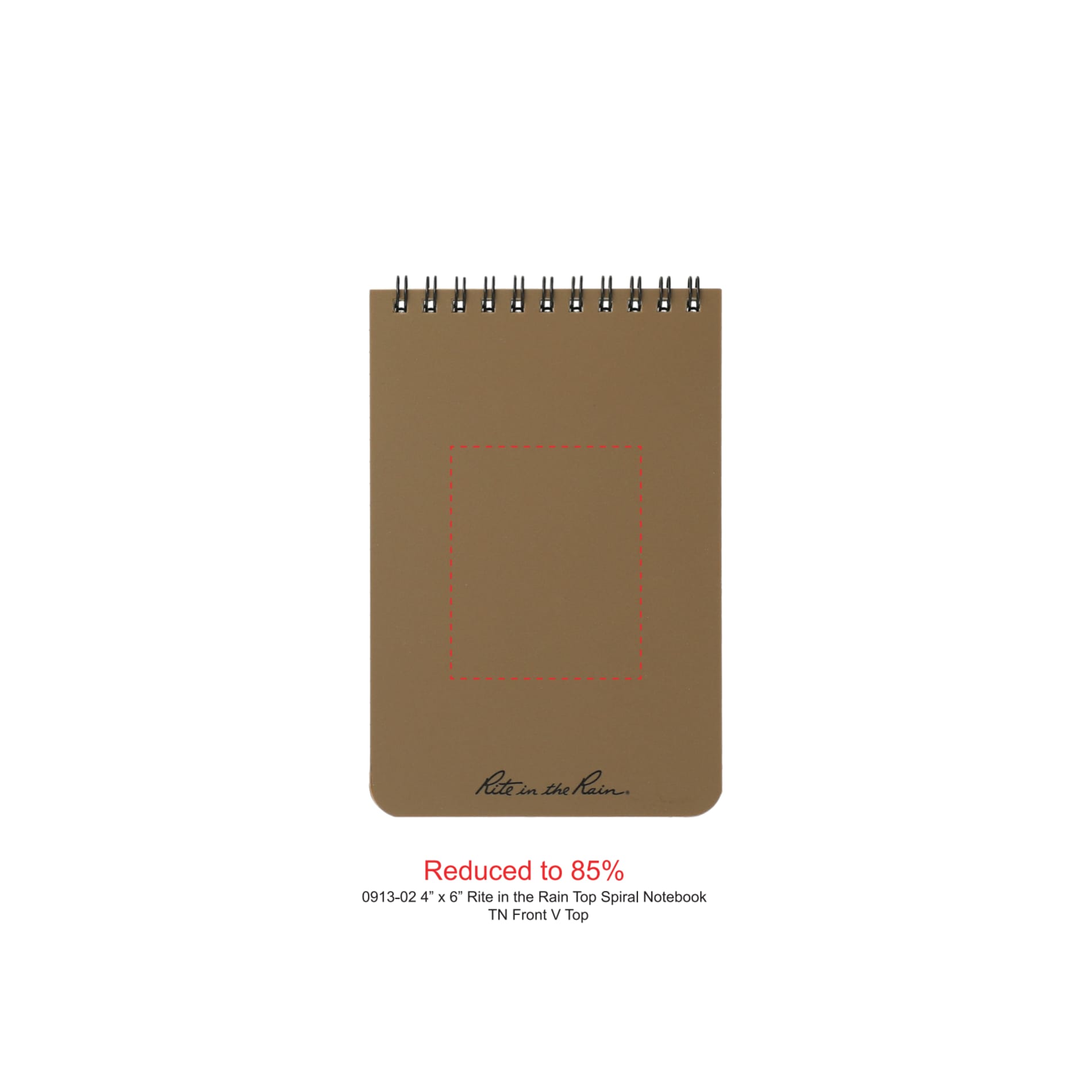 4” x 6” Rite in the Rain Top Spiral Notebook 96