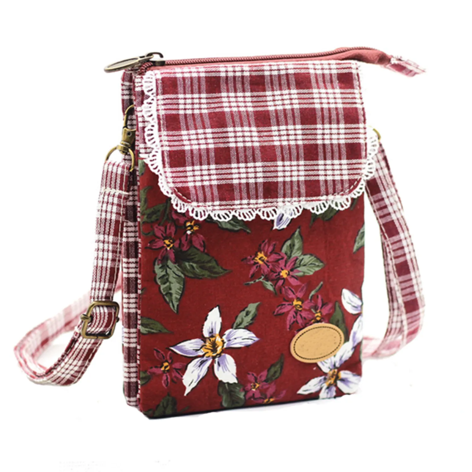 Cotton Multi Pockets Crossbody Phone Bags 3