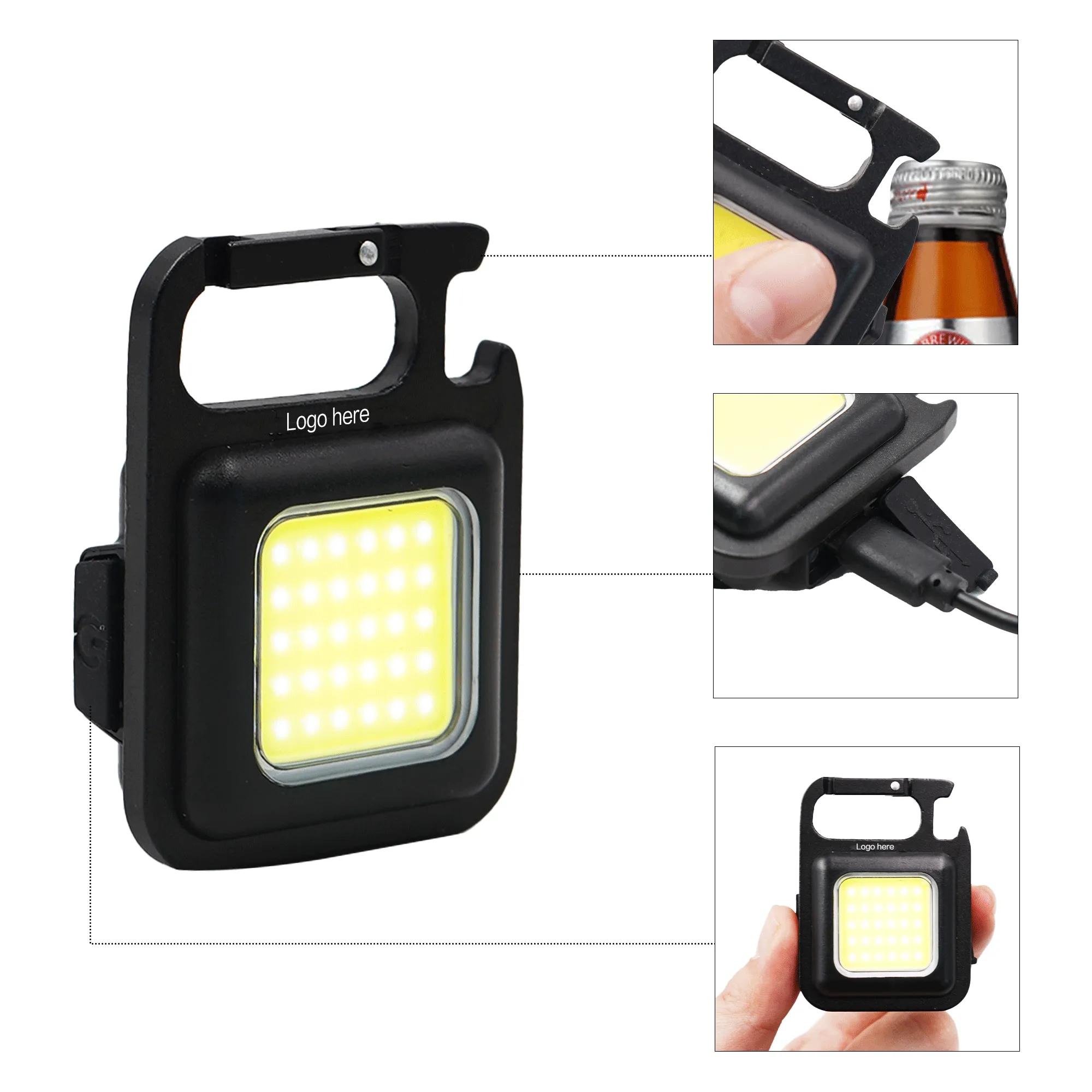 Rechargeable Mini Keychain Flashlight Emergency 1