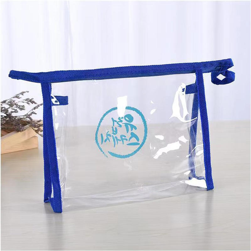 Custom Cosmetic Organizer Bag w/Non-woven Trim--7.87"x5.9"x1.96" 4