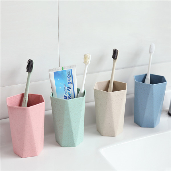 Wheat Straw Diamond Toothbrushing Cup 2