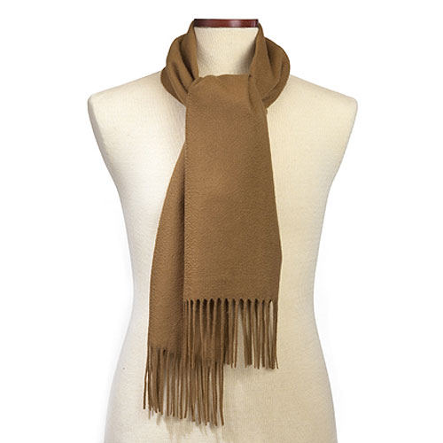 Camel Cashmere Blend Winter Muffler Scarf 1