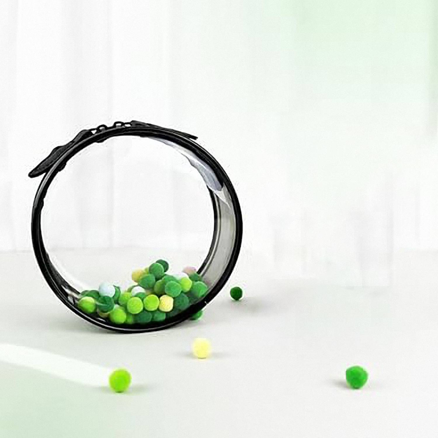 Round Transparent Mini With Zipper Waterproof Travel Bag 5