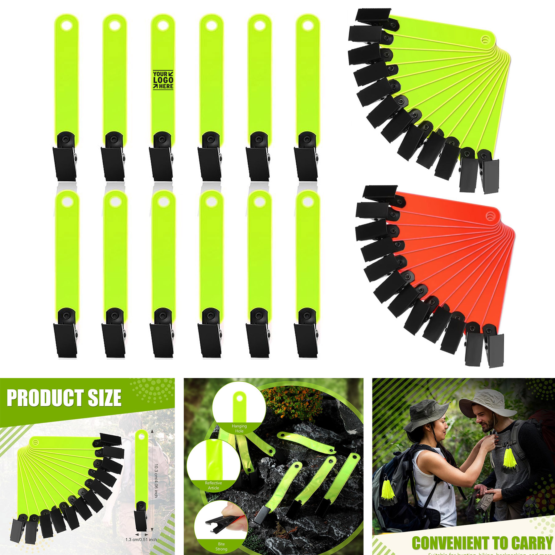 Trail Marker Reflective Tree Tack Hunting Reflector Ribbon
2