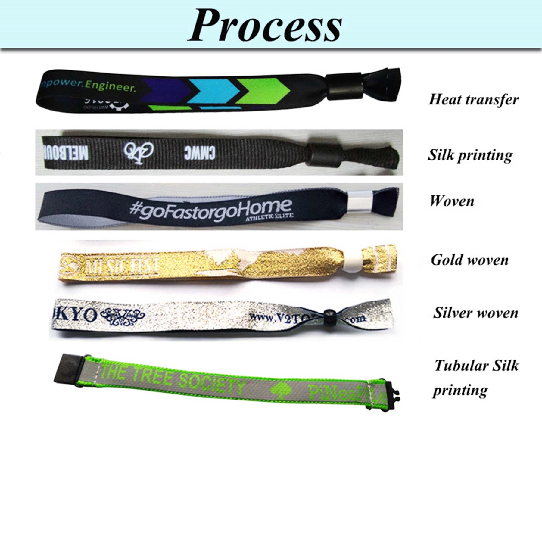 Polyester Bracelet Adjustable Wristband 3