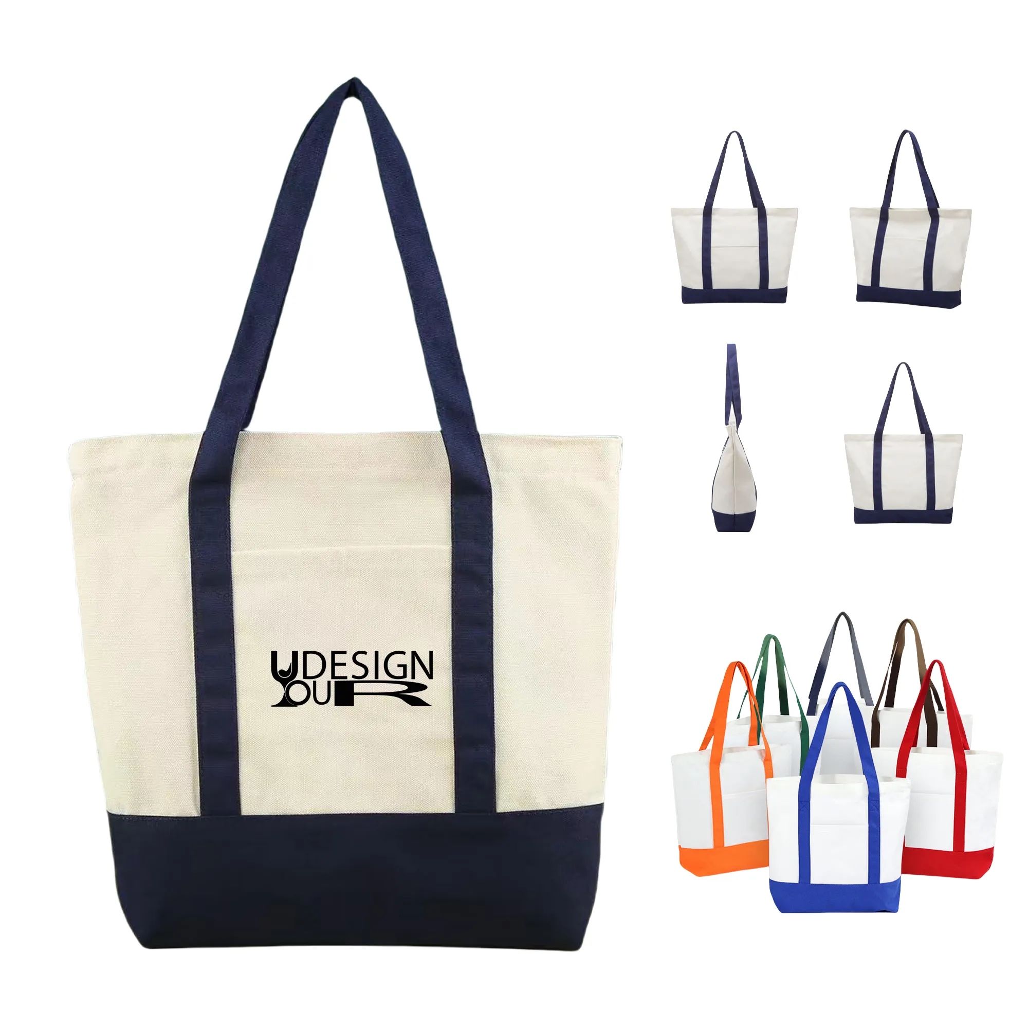 12 Oz Cotton Canvas Boat Tote 4