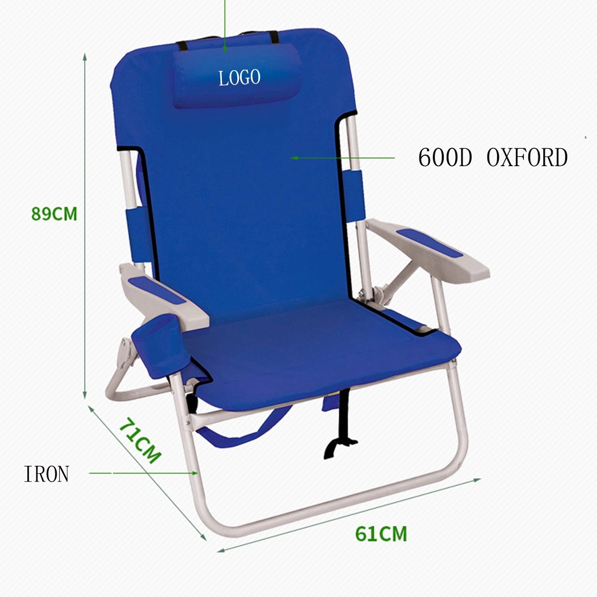 Backpack style beach chair 5