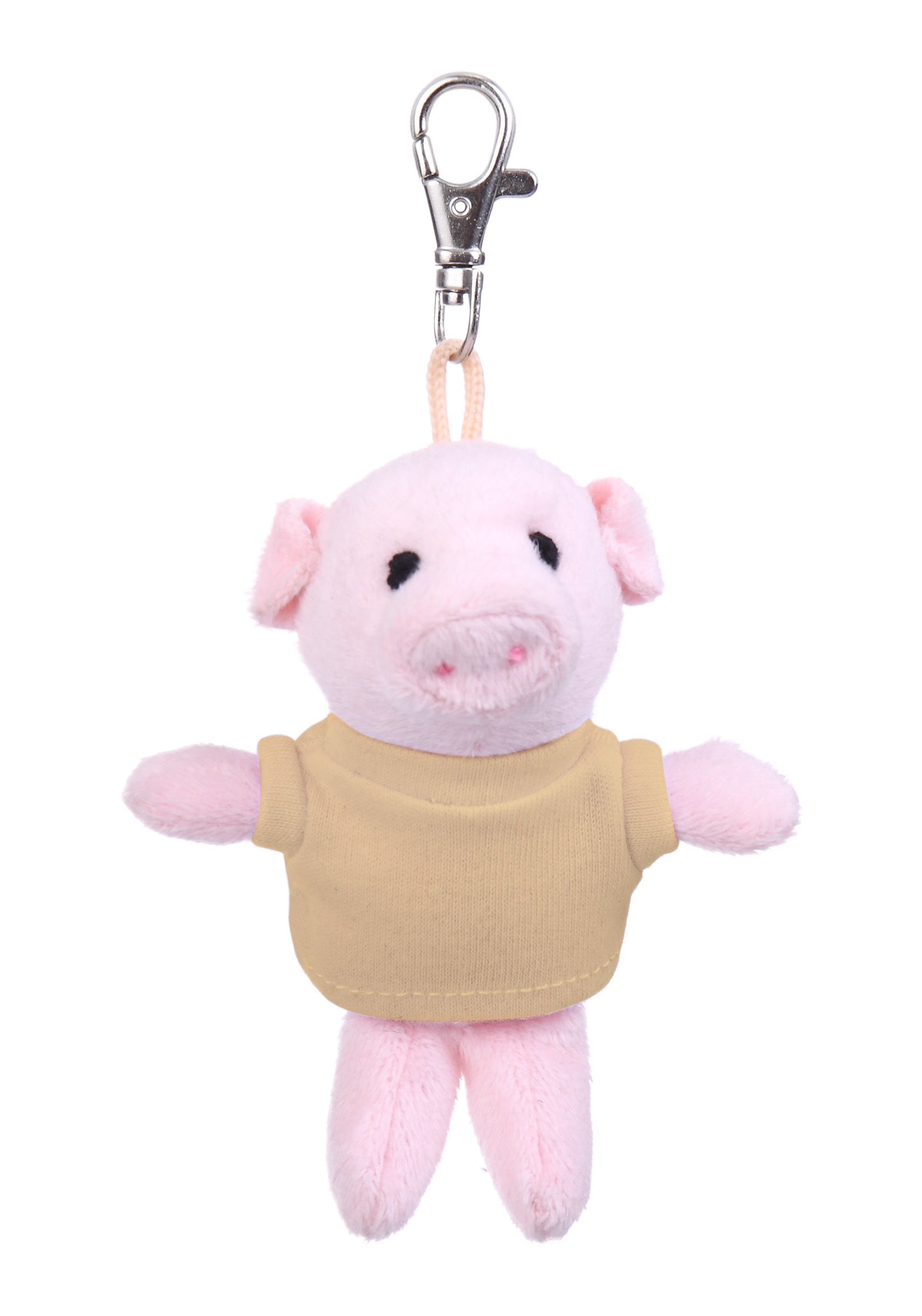Soft Plush Pig Keychain with Tee 1