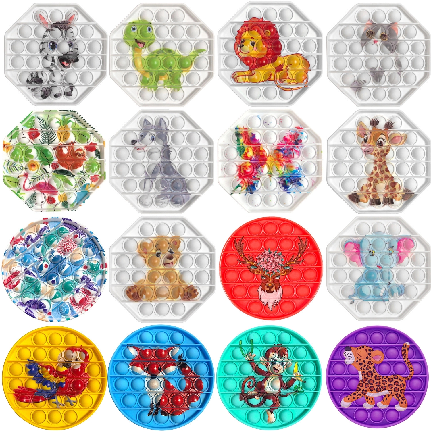 Various Patterns Push Pop Bubble Fidget Toy-Customize 3
