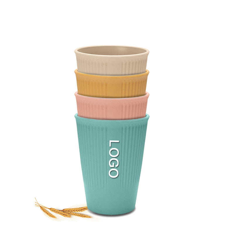 Reusable Wheat Straw Cup Unbreakable Travel Gargle Cup 7