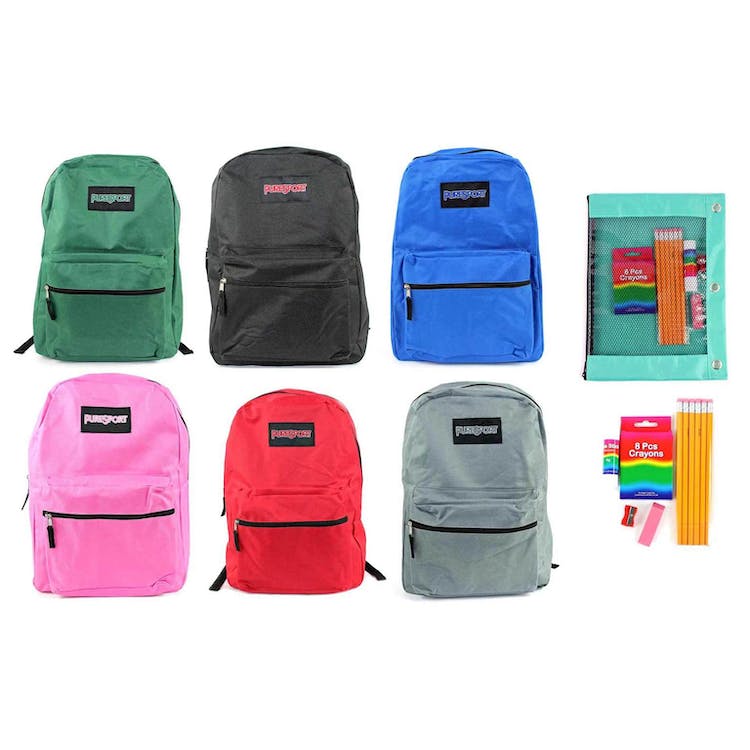17" Classic Backpack & Elementary Supply Kit - Black 2