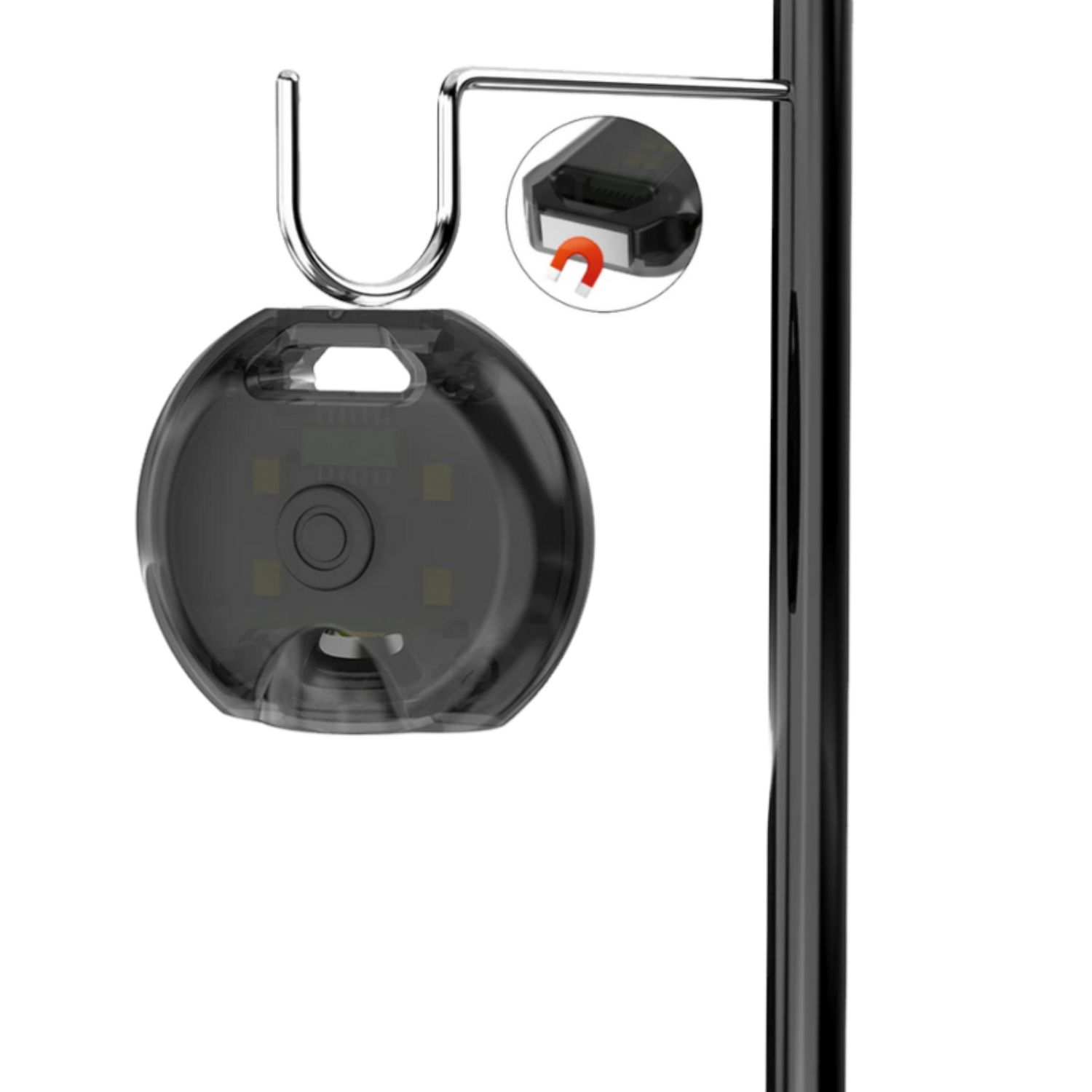 Type-C Rechargeable Pocket LED Light Keychain 2