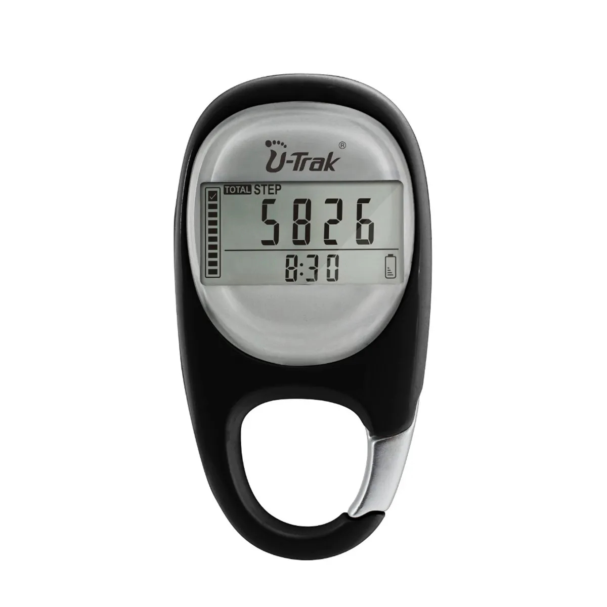 3D Walking Pedometer Carabiner Clip 2
