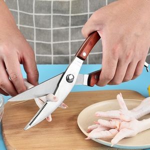 Ergonomic Steel Kitchen Scissors With Handle Lock 6