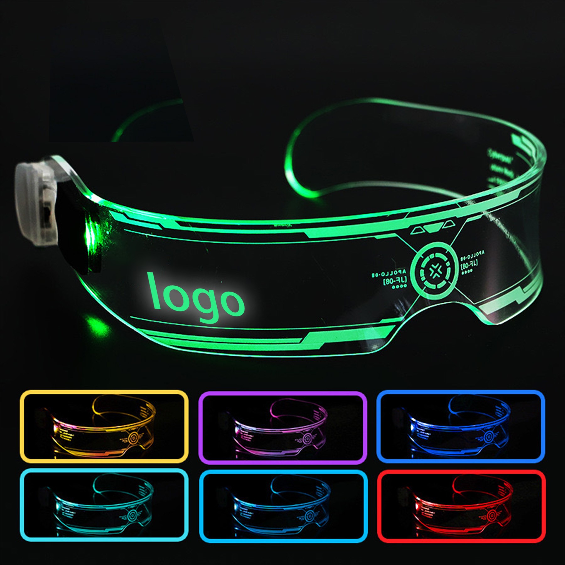 Cyberpunk Style Led Luminous Sunglasses