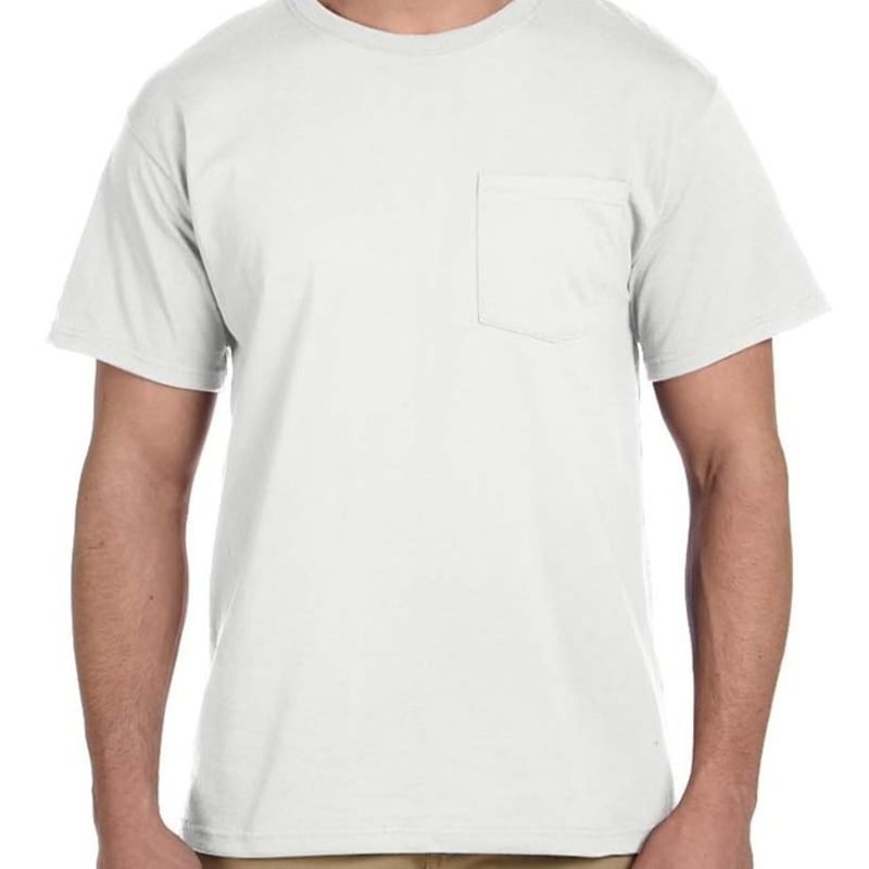 Jerzees 5.6 Oz., 50/50 Heavyweight Blend™ Pocket T-Shirt 5