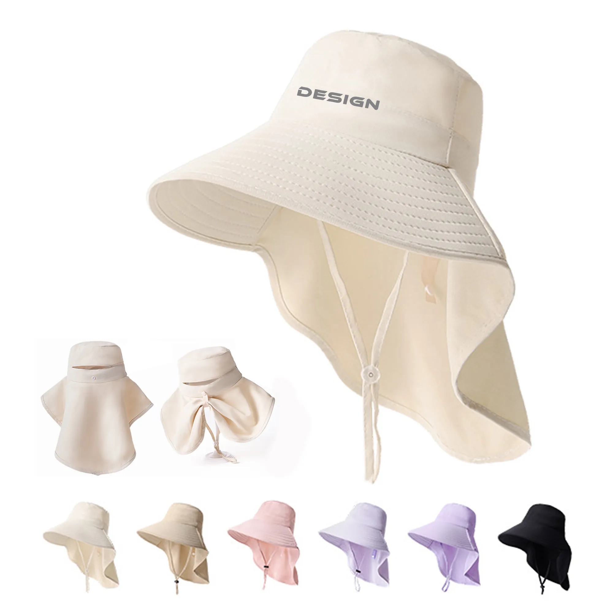 Fishing Hat with Neck Flap 2
