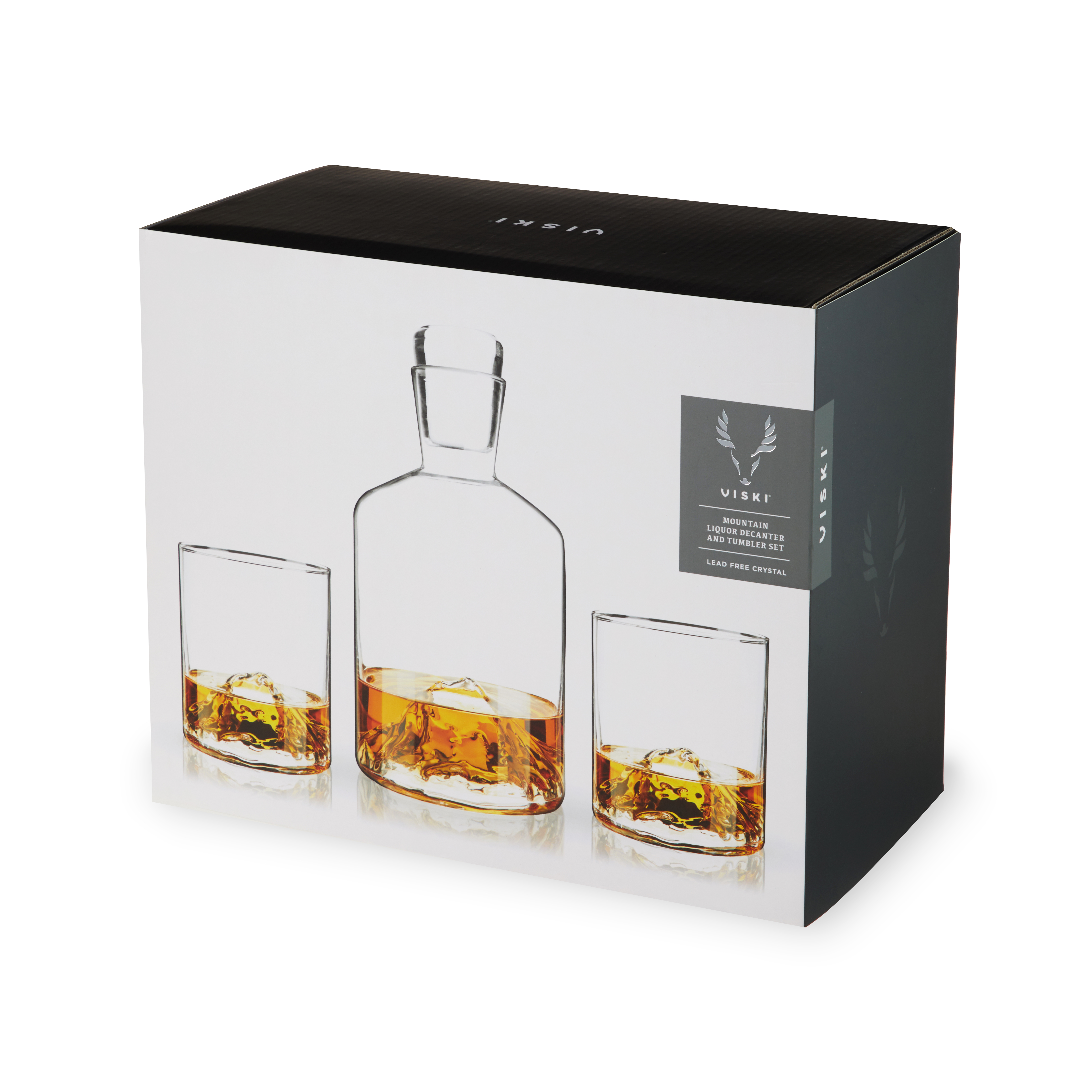 Viski® Mountain Decanter and Tumblers 2