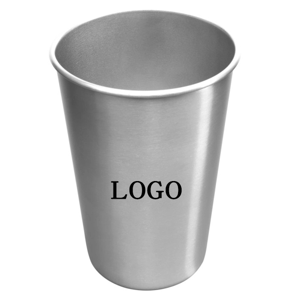Stainless Steel Pint Glass 16-Ounce 3