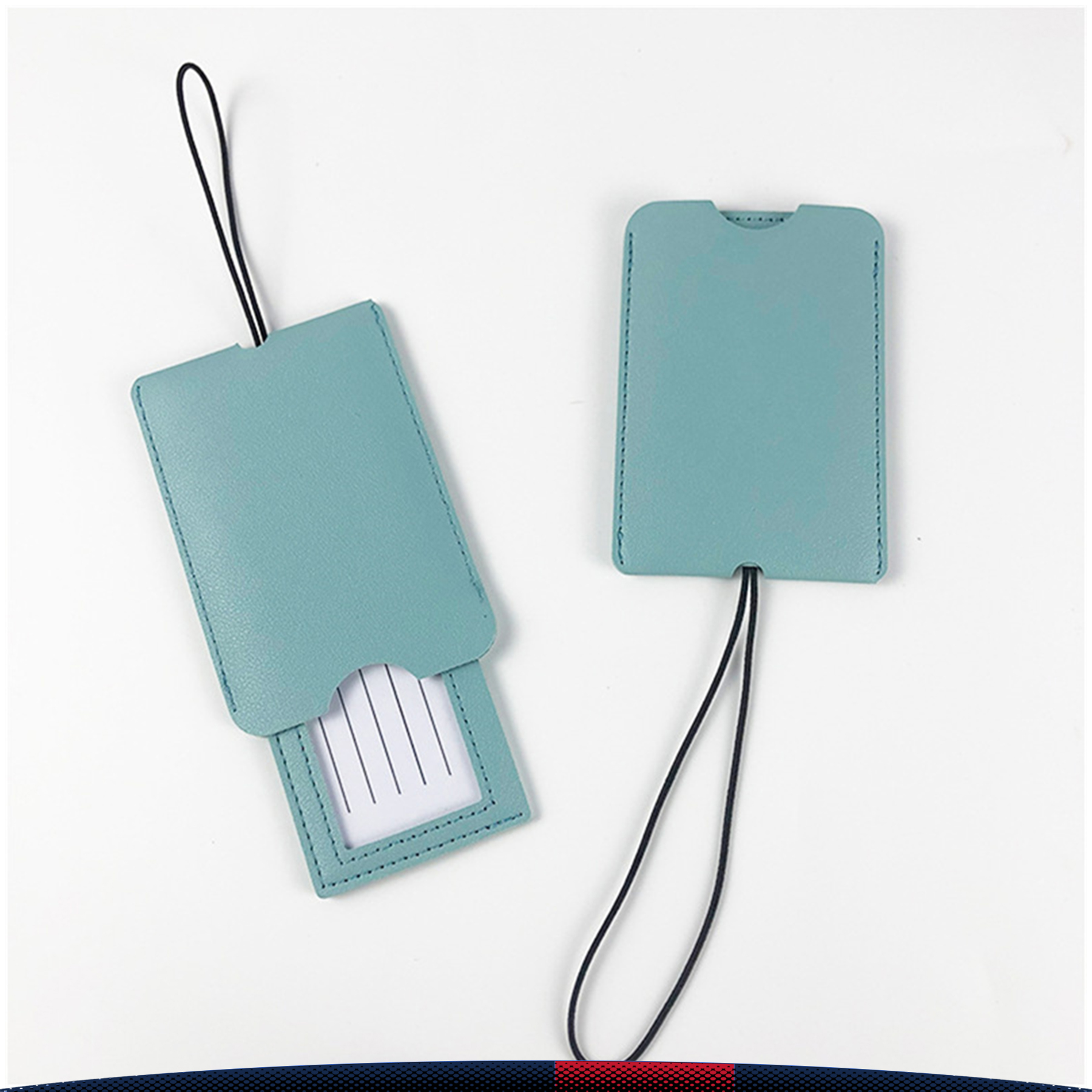 Double Layer PU Luggage Tag 4
