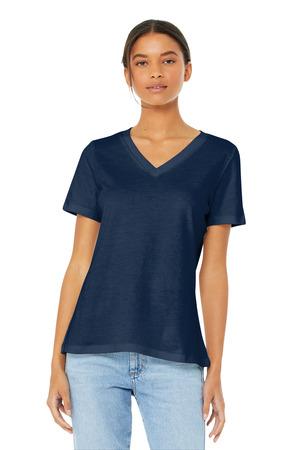 BELLA+CANVAS Women's Relaxed Jersey Short Sleeve V-Neck Tee. BC6405 50