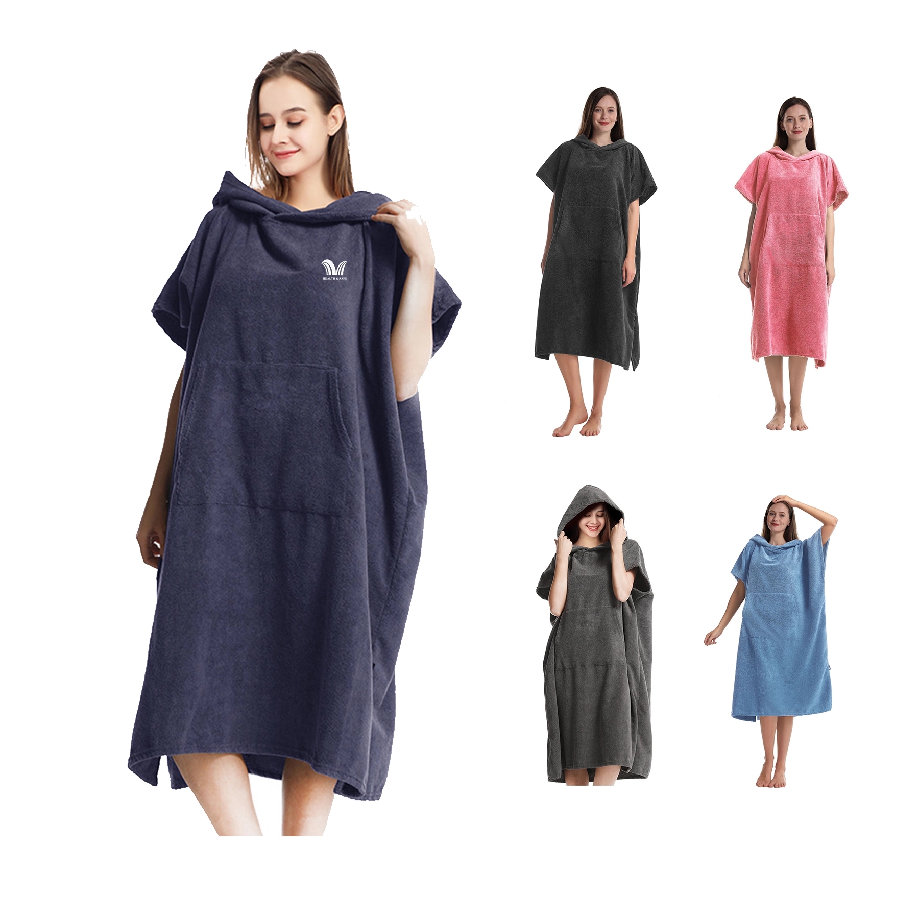 Quick Dry Hooded Towel Poncho 2