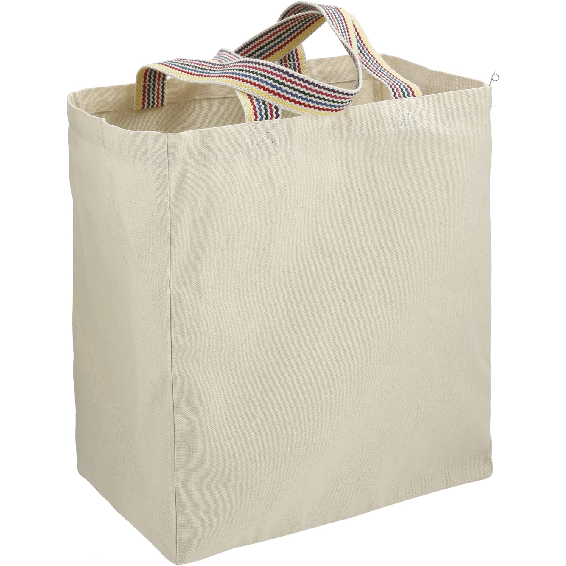 Rainbow Recycled 6oz Cotton Grocery Tote 4