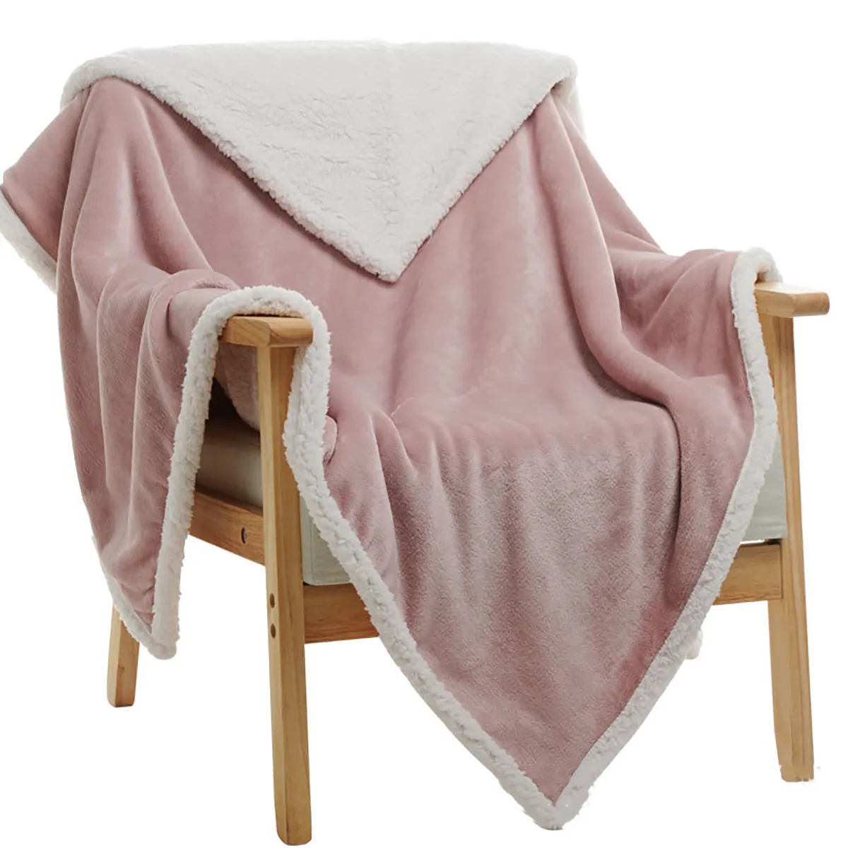Reversible Soft Thick Warm Plush Throw Fuzzy Blanket 11