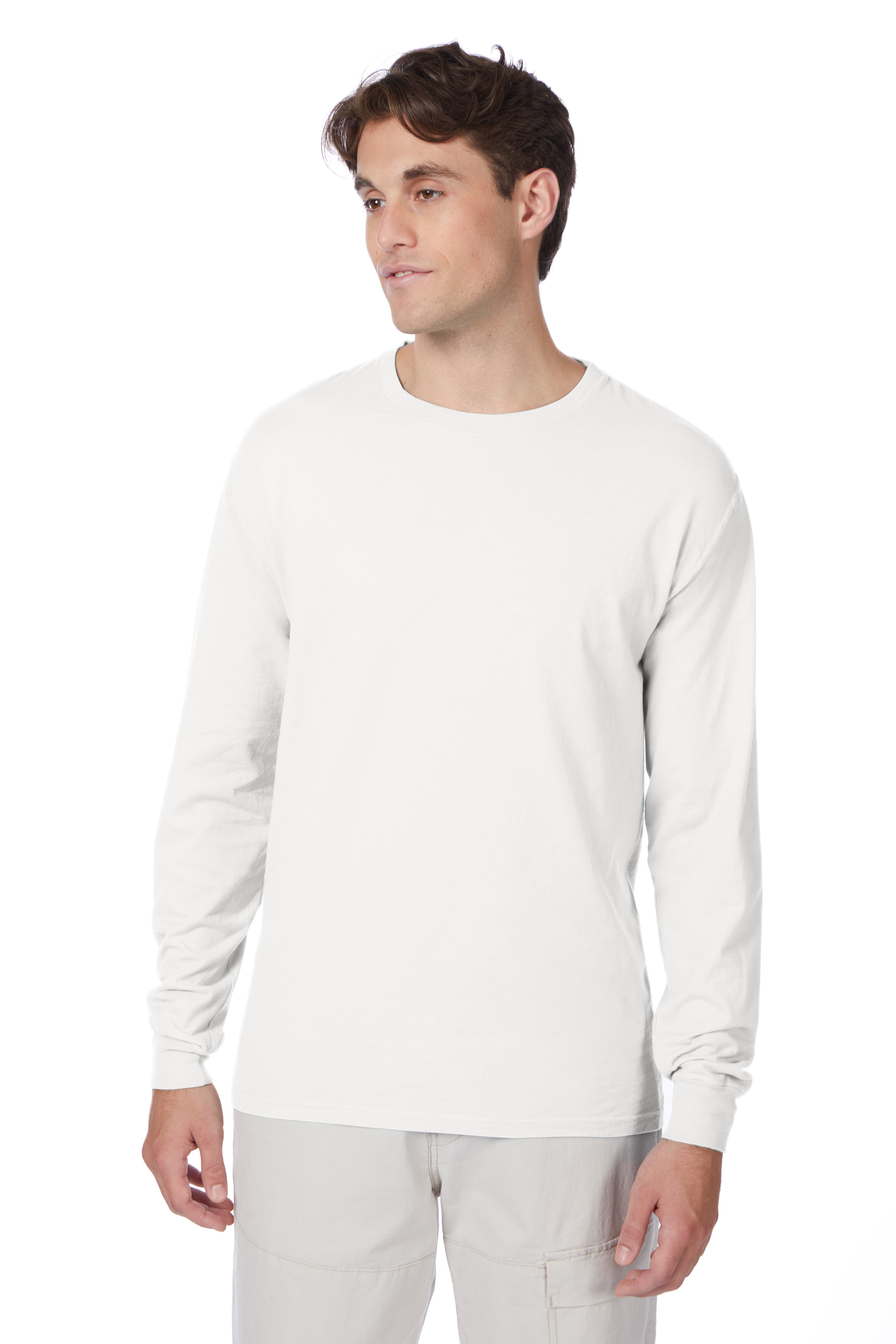 Hanes Beefy-T Long-Sleeve T-Shirt 2