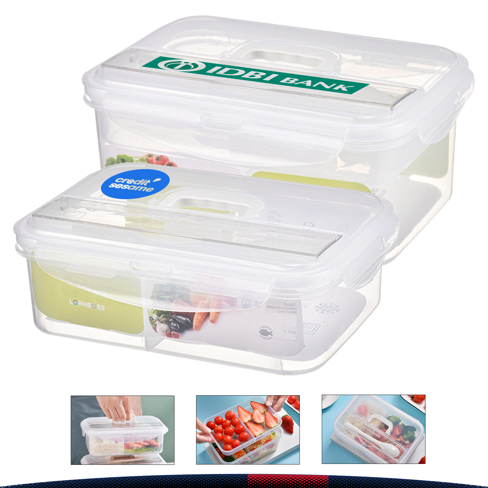 Biosm Salad Lunch Box 3