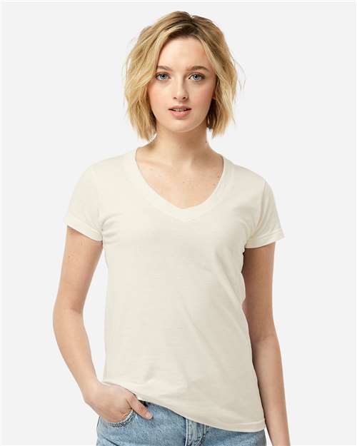 Women's Fine Jersey V-Neck T-Shirt - 214 33