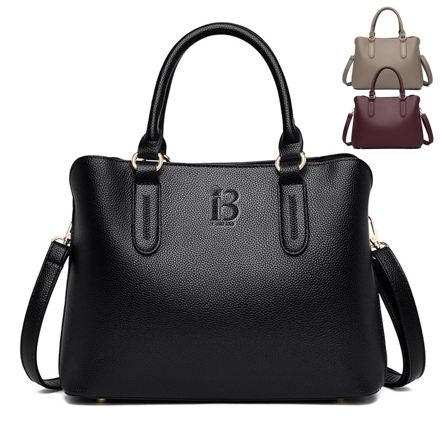PU Satchel Bag And Simple Shoulder Handbag For Women 1
