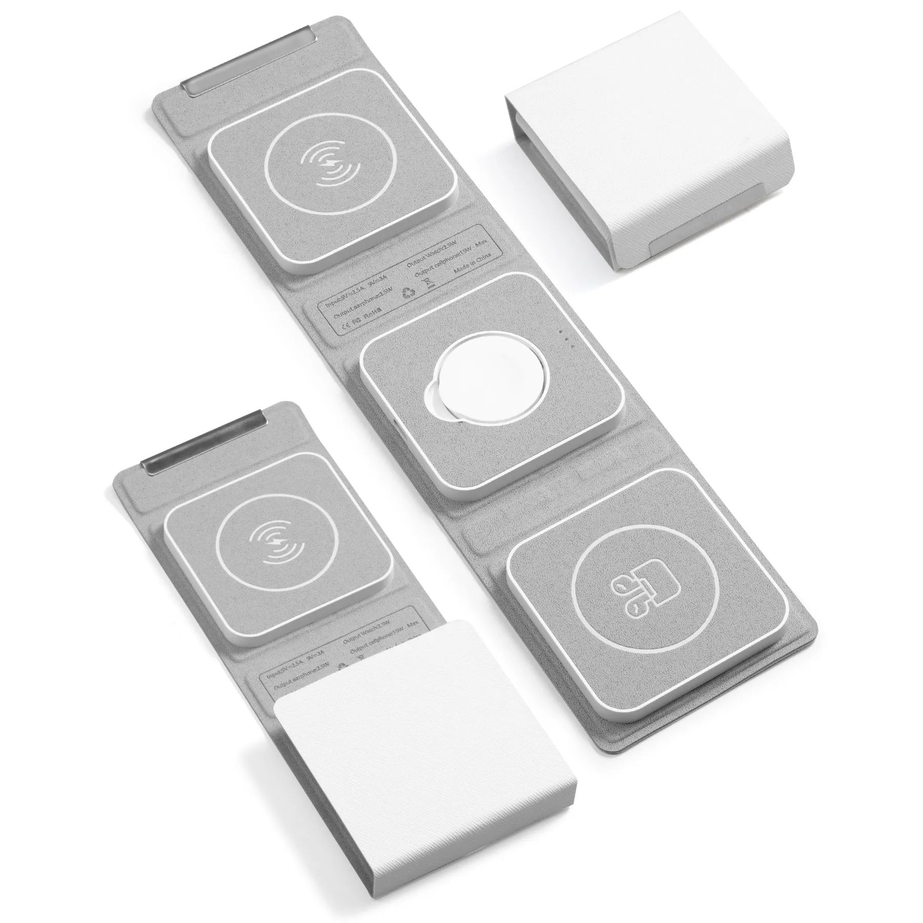 15W Foldable 3 in1 Magnetic Wireless Charger 2