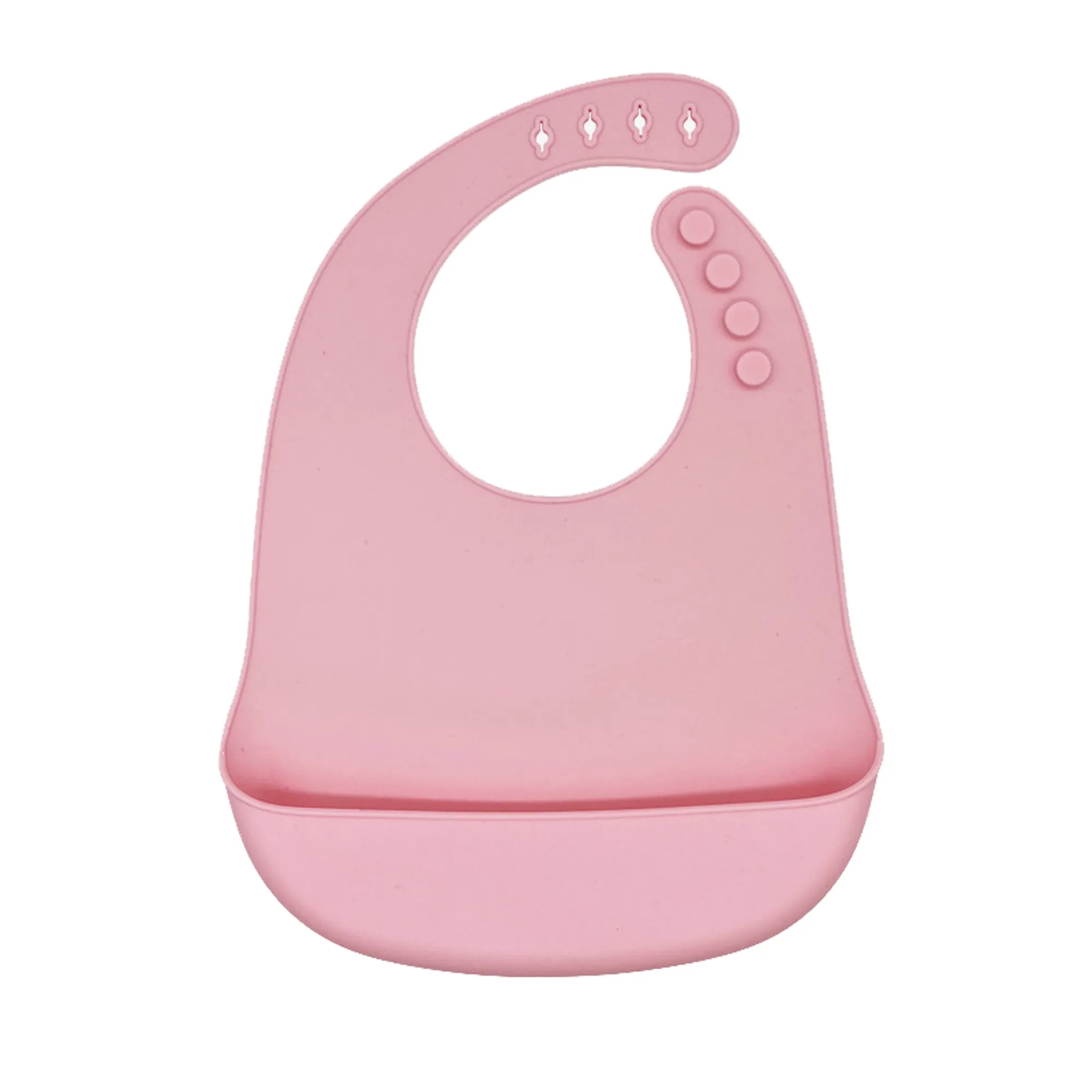 Adjustable Silicone Baby Bib With Food Catcher 5