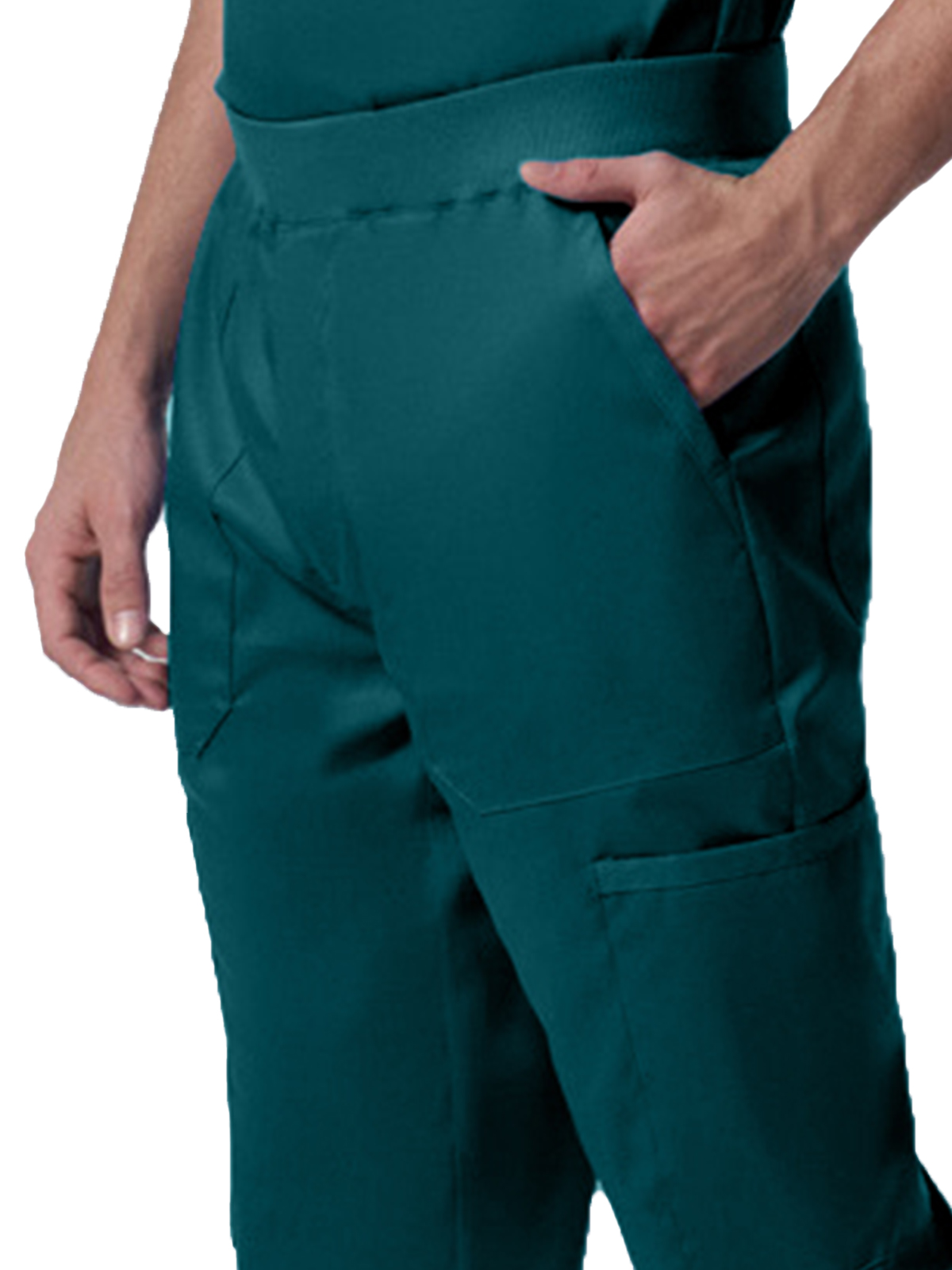 Landau - ProFlex - Men's Seven-Pocket Mid-Rise Rib-Knit Elastic Waist Jogger Pant 38