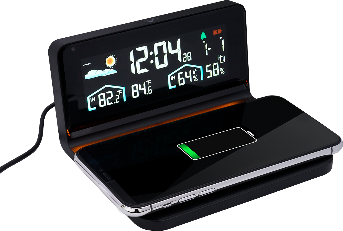 Digital Weather Station and Wireless Charger 12