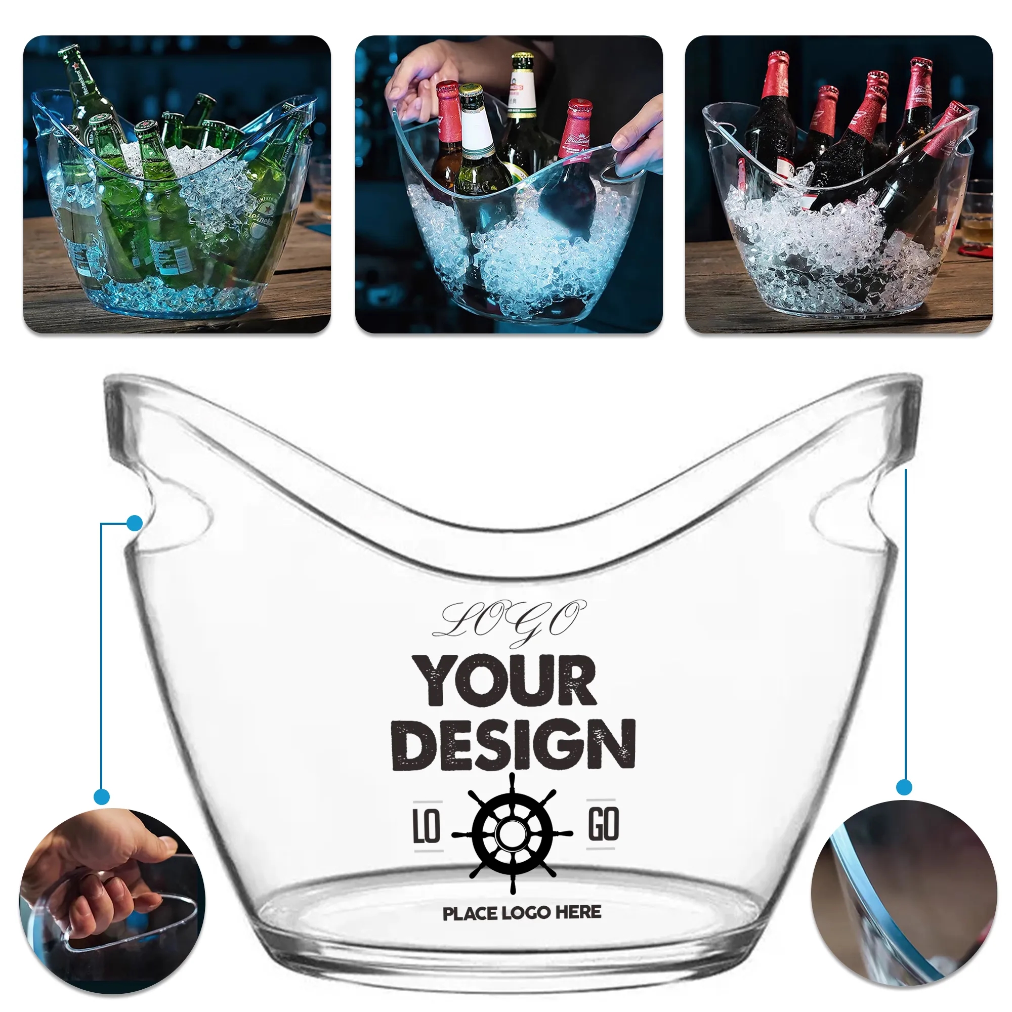Clear Ice Wine Bucket 2