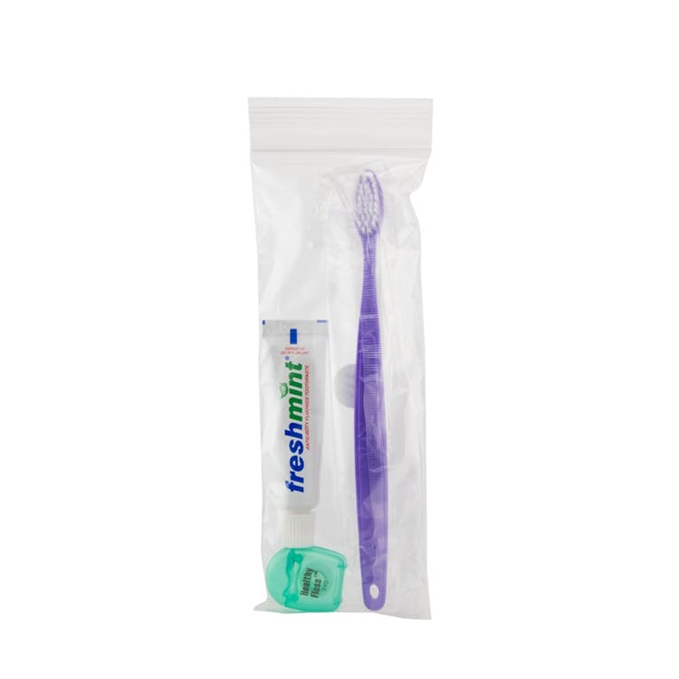 Adult Value Dental Kits - Assorted Colors 4-Piece 2