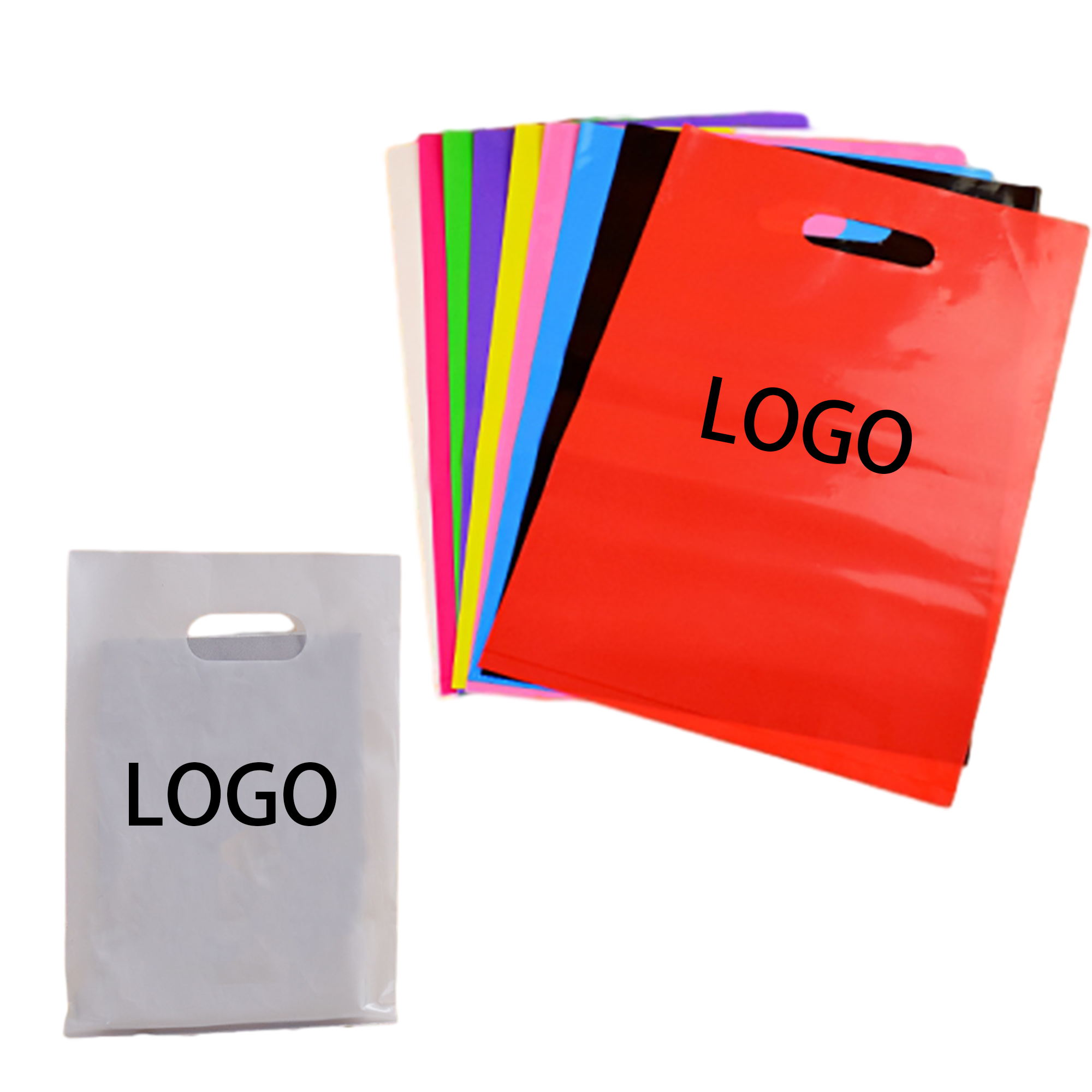 Multicolor Environmentally Friendly Pe Flat Bags 5